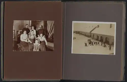 Fotoalbum mit 22 Fotografien K.u.k. Militär - Kavallerie, Österreich-Ungarn, Husar in Uniform mit Ordenspange u.a.