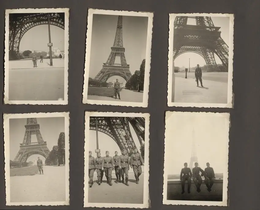 Fotoalbum 2.WK mit 124 Fotografien, Ansicht Paris, Wehrmacht Besatzungssoldaten & Stadtansichten von Paris 0