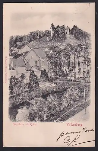 Relief-AK Valkenberg, Gezicht op de Ruine