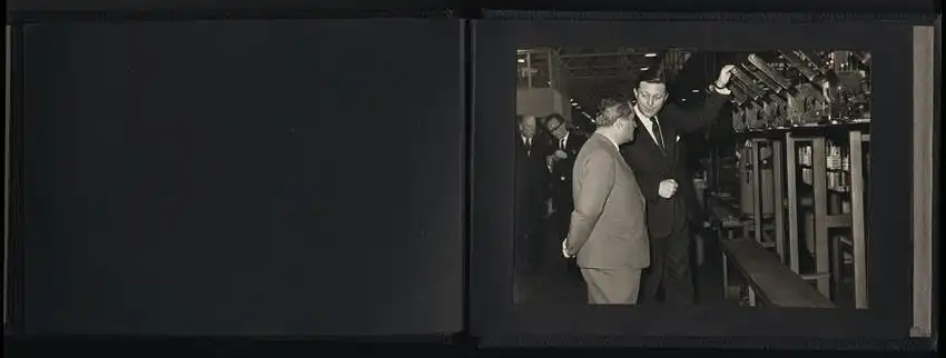 Fotoalbum mit 18 Fotografien 1963, Türkische Funktionäre besuchen English Electric Liverpool & Netherton Works 16