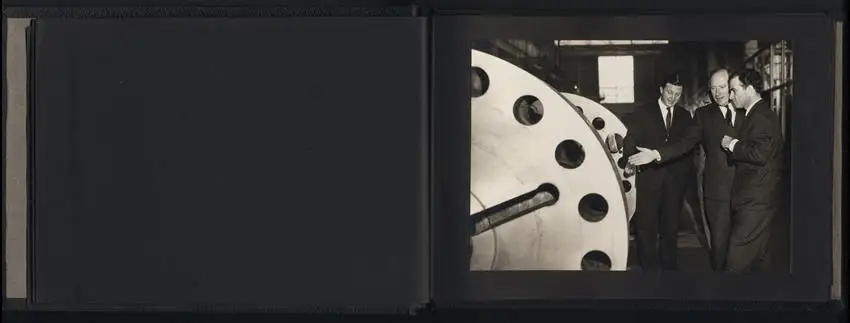 Fotoalbum mit 18 Fotografien 1963, Türkische Funktionäre besuchen English Electric Liverpool & Netherton Works 4