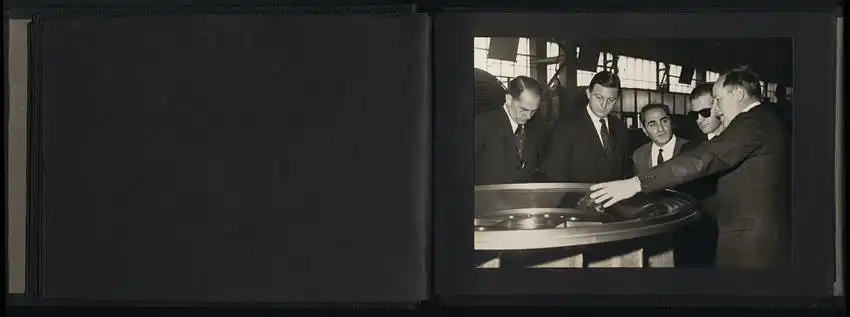 Fotoalbum mit 18 Fotografien 1963, Türkische Funktionäre besuchen English Electric Liverpool & Netherton Works 8
