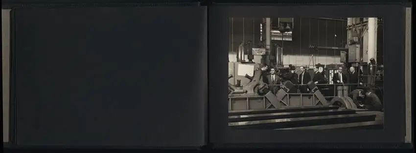 Fotoalbum mit 18 Fotografien 1963, Türkische Funktionäre besuchen English Electric Liverpool & Netherton Works 9