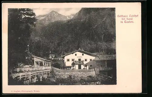 AK Sand in Taufers, Gasthaus Toblhof