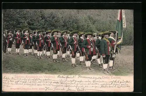 AK Waidbruck, Soldaten der Schützen-Kompanie in Tiroler Trachten