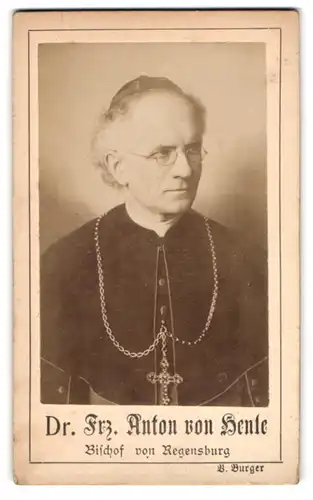 Fotografie unbekannter Fotograf, Regensburg, Dr. Frz. Anton von Henle, Bischof von Regensburg zur hl. Firmung
