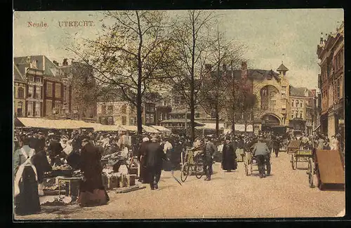 AK Utrecht, Neude, Trödelmarkt