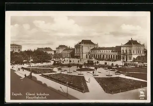 AK Zagreb, Glavni kolodvor, Hauptbahnhof