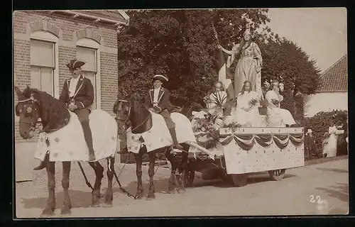 AK Streefkerk, Verkleidete Menschen bei Volksfest