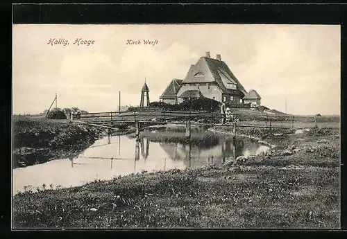 AK Hallig Hooge, Kirch Werft