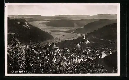 AK Oberndorf a. N., Ortsansicht aus der Vogelschau
