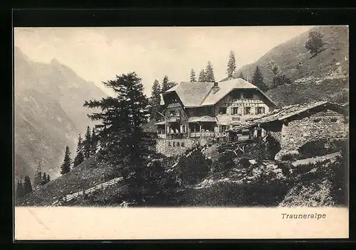 AK Bruck /G., Alpengasthof Trauneralpe