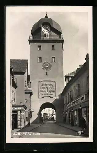 AK Leoben, Stadtturm mit Tor