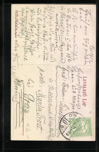 AK Hatvanból, Kirche, Ortspartie, Strassenpartie