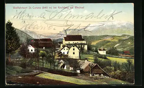 AK St. Corona, Gesamtansicht des Wallfahrtsortes