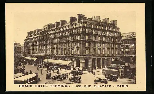 AK Paris, Paris, Grand Hotel Terminus, 108. Rue St-Lazare