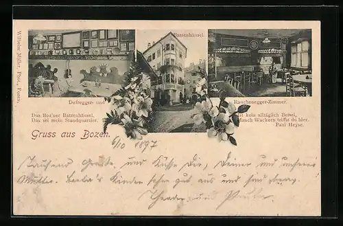 AK Bozen, Batzenhäusel, Rauchenegger Zimmer