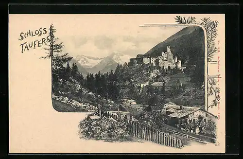 AK Taufers, Blick zum Schloss