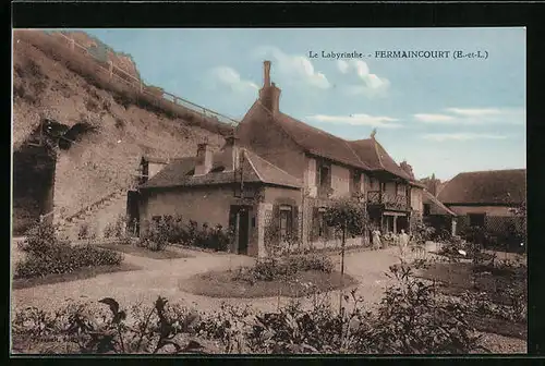 AK Fermaincourt, Le Labyrinthe, Szene im Garten