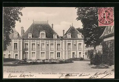 AK Fermaincourt, Chateau, Hofansicht des Schlosses