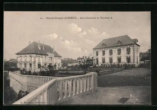 AK Dreux, Hopital-Hospice, Administration et batiment