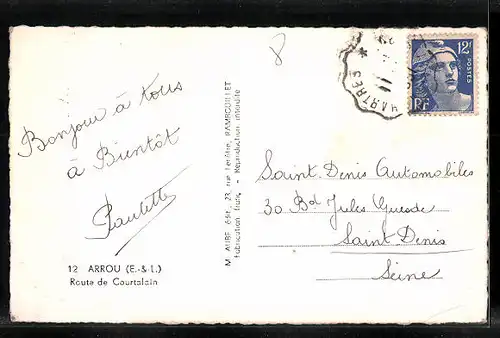 AK Arrou, Route de Courtalain