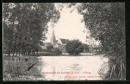 AK Champrond-en Gatine, L`Etang, L`Eglise