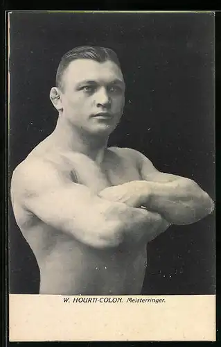 AK W. Hourti-Colon, Portrait des Meisterringers