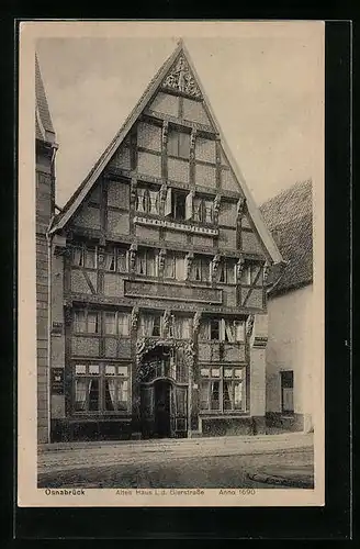 AK Osnabrück, Altes Haus i. d. Bierstrasse