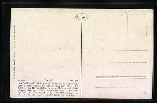 Künstler-AK Stengel & Co. Nr. 29690: Danae, Engel an nackter Frau