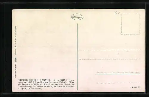 Künstler-AK Stengel & Co. Nr. 29893: L`Enfance de Bacchus