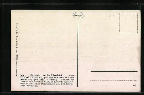 Künstler-AK Stengel & Co. Nr. 29905: Rückkehr von der Pilgerfahrt