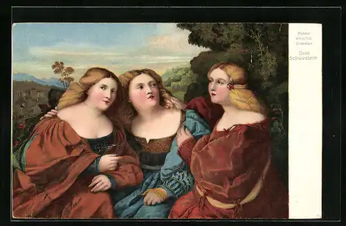 Künstler-AK Stengel & Co. Nr. 29710: Drei Schwestern