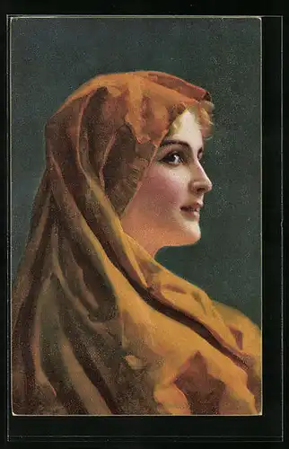 Künstler-AK Stengel & Co. Nr. 29470: Marga, Frauenportrait