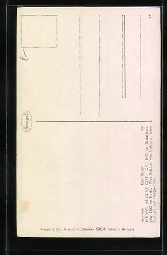 Künstler-AK Stengel & Co. Nr. 29164: Der Sturm