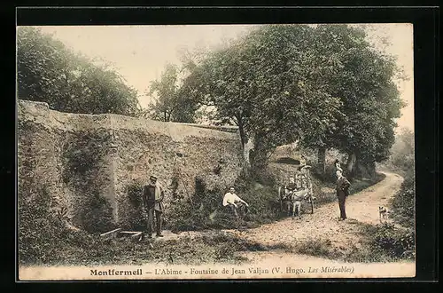 AK Montfermeil, L`Abime - Fontaine de Jean Valjan