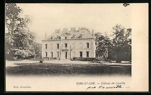 AK Eure-et-Loir, Chateau de Louville