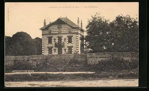 AK Fains-la-Folie, vor dem Schloss