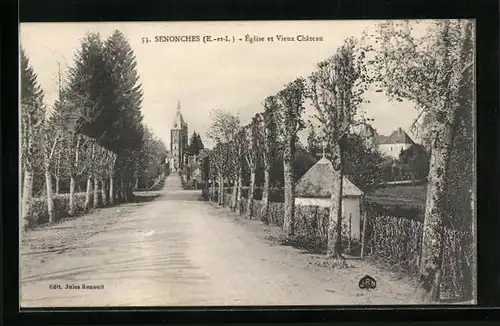 AK Senonches, Eglise et Vieux Chateau