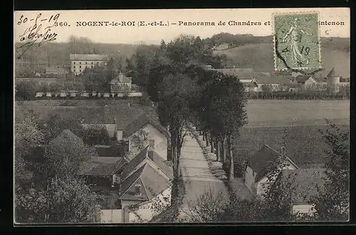 AK Nogent-le-Roi, Panorama de Chandres