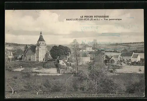 AK Marolles-les-Buis, Vue Panoramique, L`Eglise