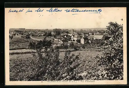 AK Villemeux-sur-Eure, Vue d`Ensemble