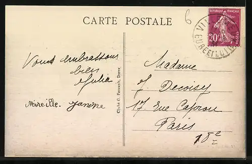 AK Villemeux, Vallee de l`Eure et Vue d`ensemble de Mauzaize