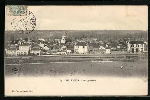 AK Villemeux, Vue Generale, L`Eglise