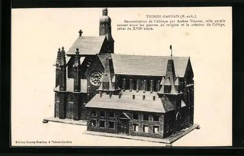 AK Thiron-Gardais, Reconstitution de l`Abbaye par Arsene Vincent