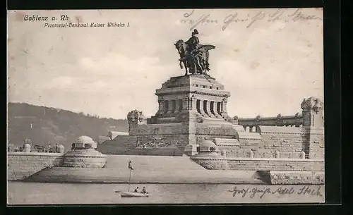AK Coblenz, Provinzial-Denkmal Kaiser Wilhelm I.