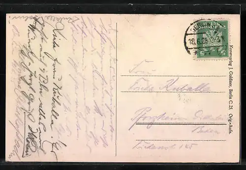 AK Berlin, Brandenburger Tor und Pariser Platz