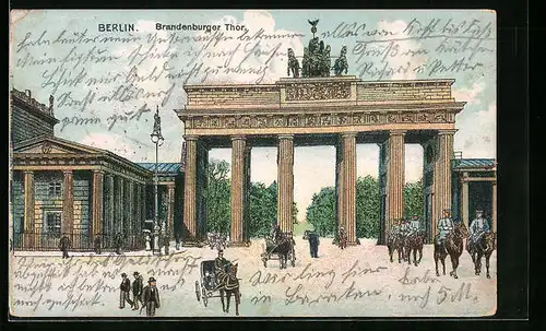 AK Berlin, Wachposten vor dem Brandenburger Tor