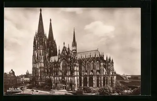 AK Köln, Dom von Süden gesehen
