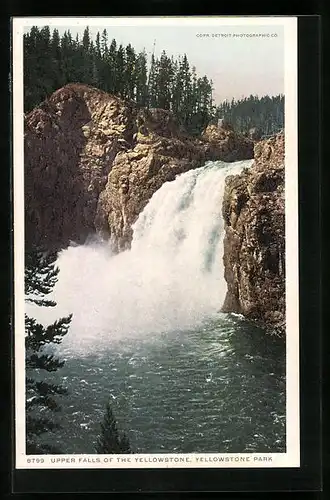 AK Upper Falls of the Yellowstone at Yellowstone Park